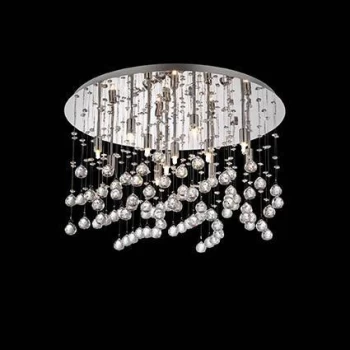 Image of Moonlight 12 Light Large Semi Flush Ceiling Pendant Chrome, G9