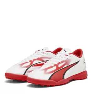 Image of Puma Ultra Play.4 Childrens Astro Turf Trainers - White