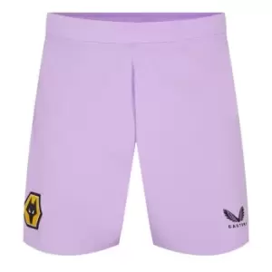Image of Castore Wolverhampton Away Goal Keeper Shorts 2022 2023 Adults - Purple