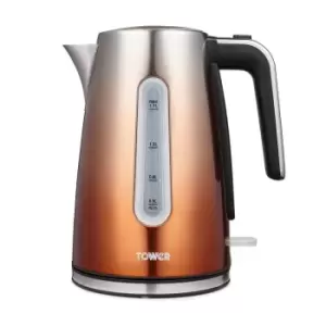 image of Tower Infinity Ombre 3KW 1.7L Copper Open Handle Kettle UK Plug