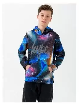 image of Hype Boys Oydessey Script Hoodie - Multi, Black, Size 3-4 Years