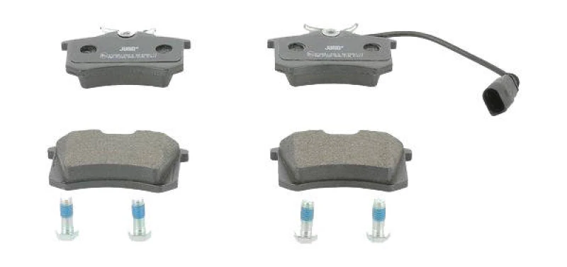 Image of JURID 573065J Brake pad set incl. wear warning contact, with accessories Brake Pad Set,disc brake (402)