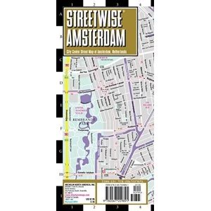 Image of Streetwise Amsterdam Map - Laminated City Center Street Map of Amsterdam, Netherlands Sheet map, folded 2017