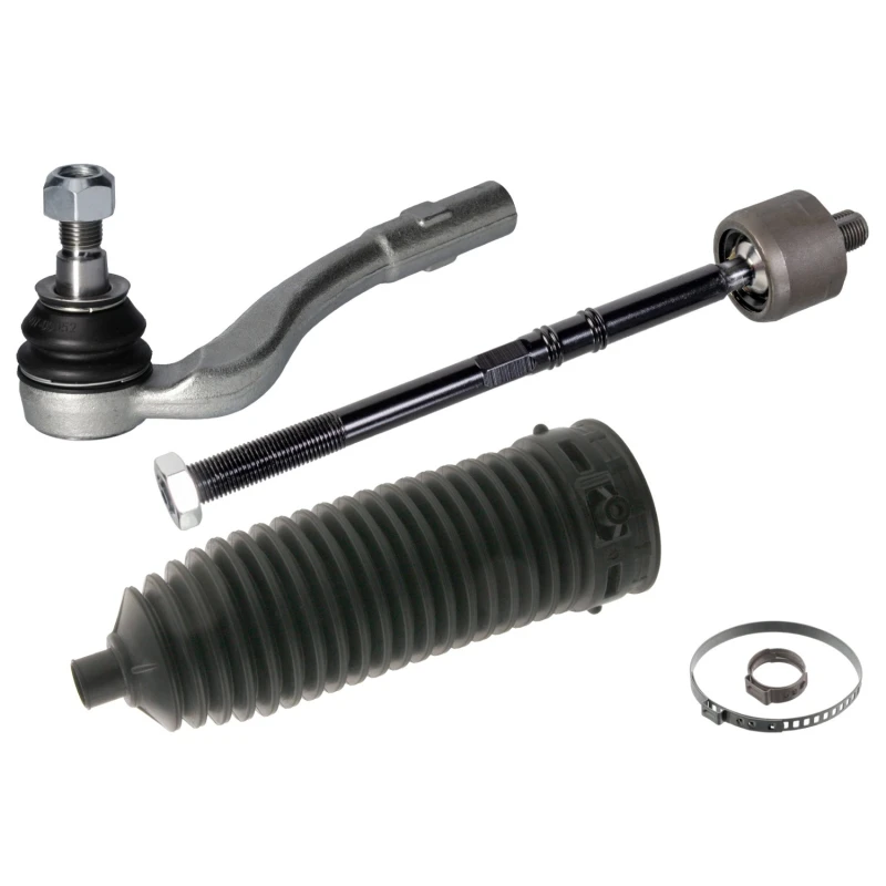 Image of FEBI BILSTEIN 40166 Tie Rod Front Axle Left, with bellow Rod Assembly (284)