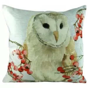 Image of Xmas Owls Cushion Multicolour
