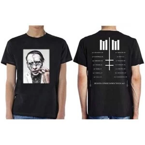 image of Marilyn Manson - Heaven Upside Down Tour (Summer 2017) Unisex Small T-Shirt - Black