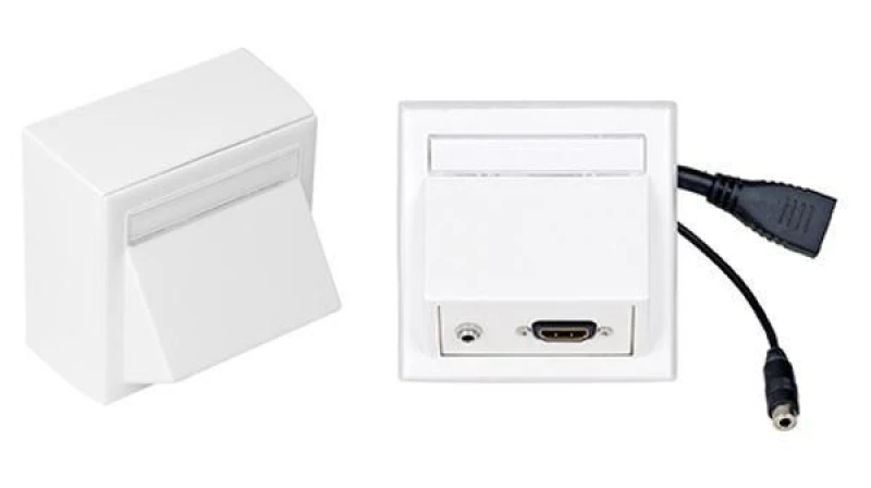 Image of Vivolink WI221170 socket-outlet HDMI + 3.5mm White