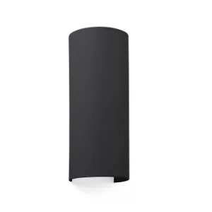 image of Cotton Black Round Wall Light 370x 148x 125, E27