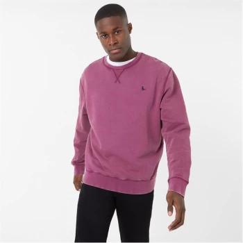 Image of Jack Wills Belvue Pheasant Logo Crew Sweatshirt - Red
