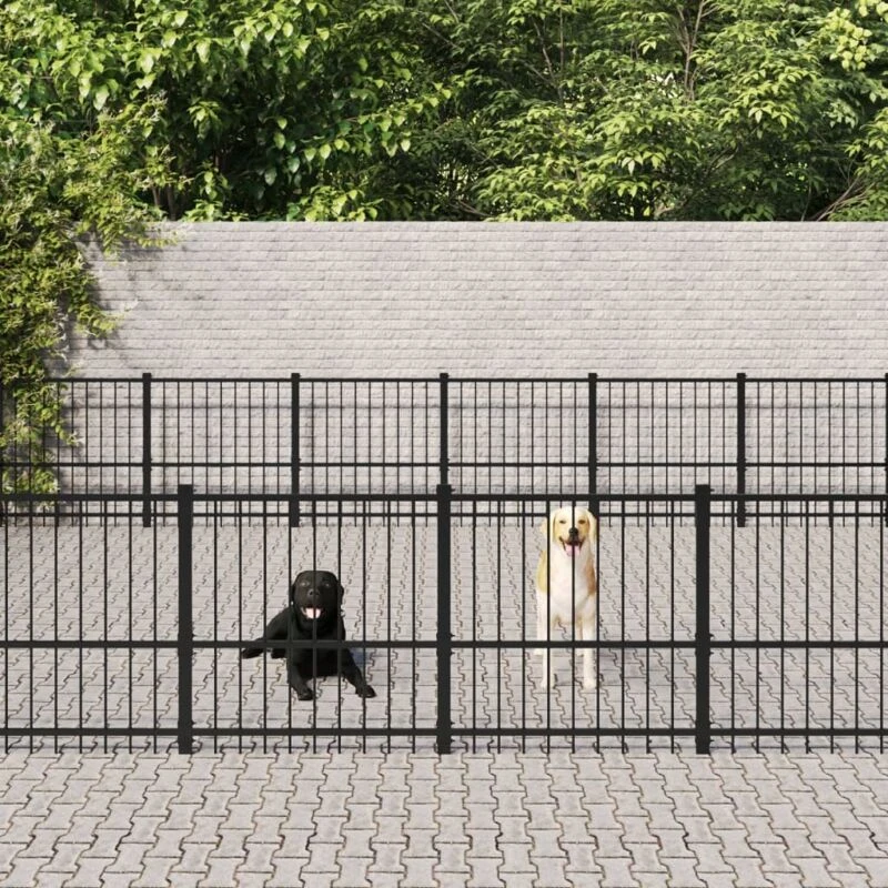 Image of VIDAXL Outdoor Dog Kennel Steel 50.81 m² Vidaxl 3124646