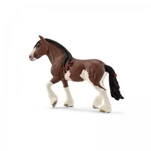Image of Schleich Farm World Clydesdale Mare Toy Figure