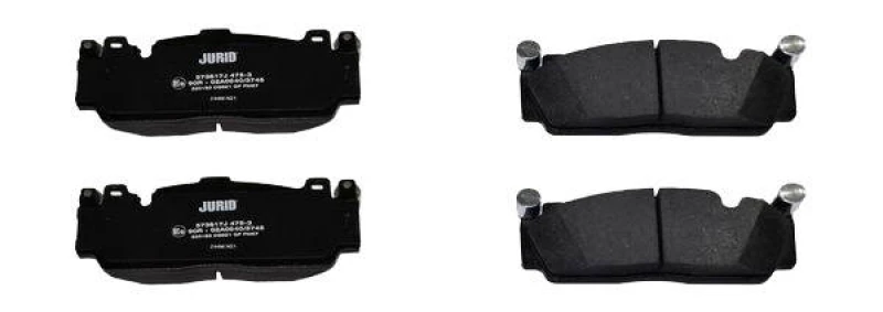 Image of JURID 573617J Brake pad set prepared for wear warning indicator, without accessories Brake Pad Set,disc brake (402)
