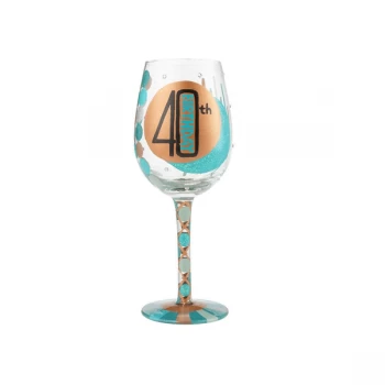 image of 40th Birthday Lolita Wine Glass