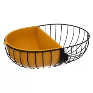 Modern Fruit Bowl & Basket Mustard