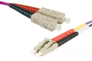 Image of 5m Fibre Duplex Om3 50 125 Sclc Aqua