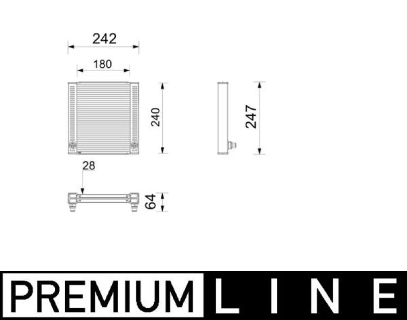 Image of Engine radiator MAHLE CR 2799 000P