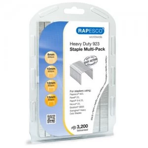 Image of Rapesco 923 Staple Multi-Pack Galvanised Staples