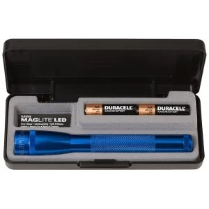 Image of Maglite AA LED Presentation Box Flashlight Blue