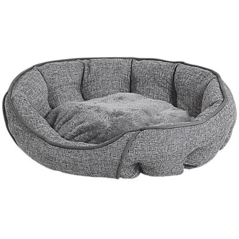 Image of Beliani Pet Bed Candir Linen Grey