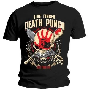 Image of Five Finger Death Punch - Zombie Kill Unisex Large T-Shirt - Black