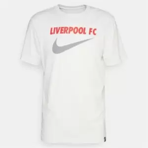 Image of Nike FC Swoosh Mens Soccer T-Shirt - White