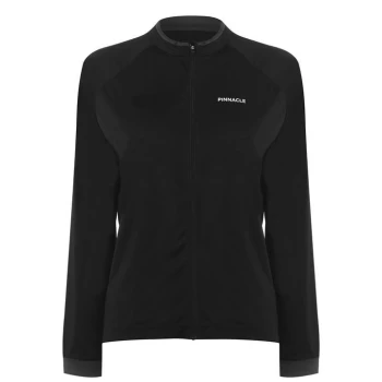 Image of Pinnacle Long Sleeve Cycling Jersey Ladies - Black