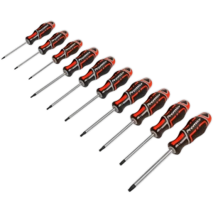 image of Sealey AK4324 10 Piece Grip Max Torx Screwdriver Set