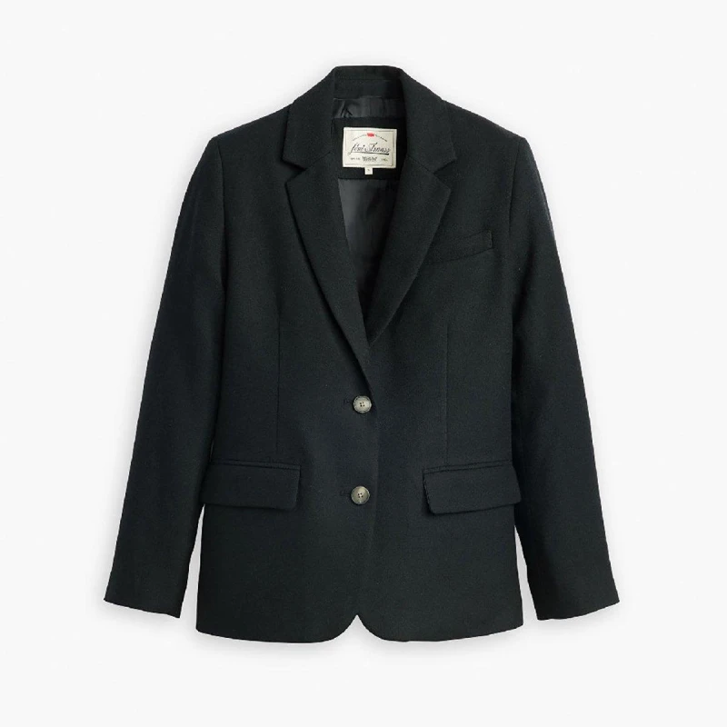 Image of Levis Womens Amber Classic Blazer Caviar female 8 (XS)