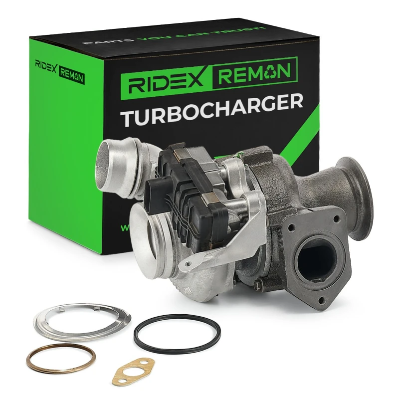 Image of RIDEX REMAN 2234C0316R Turbocharger with oil supply line Charger,charging system (2234)