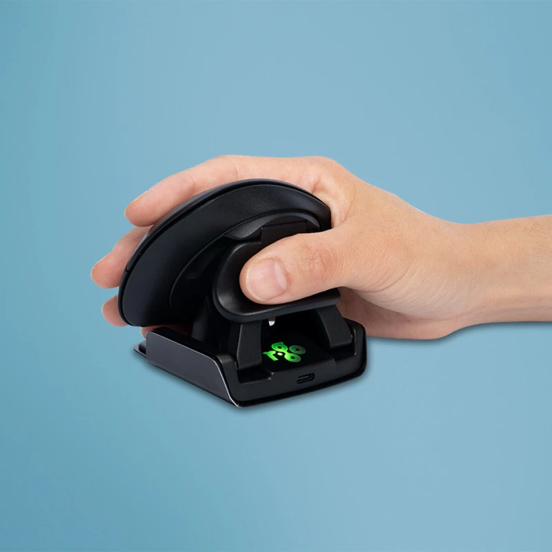 Image of R-Go Tools R-Go Tools Ergonomic mouse R-Go Twister, with break software, ambidextrous mouse for both hands, foldable, bluetooth and wired RGOTWBMWLBL