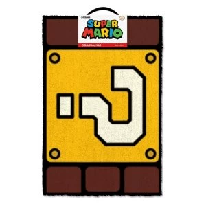 Image of Super Mario - Question Mark Block Door Mat