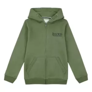 image of Jack Wills Pinebrook Zip Hoodie - Green