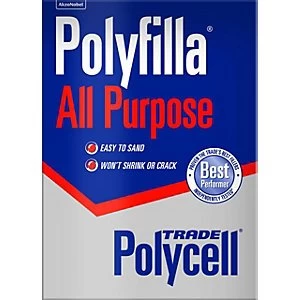 image of Polycell Trade Polyfilla All Purpose Powder Filler - 2kg