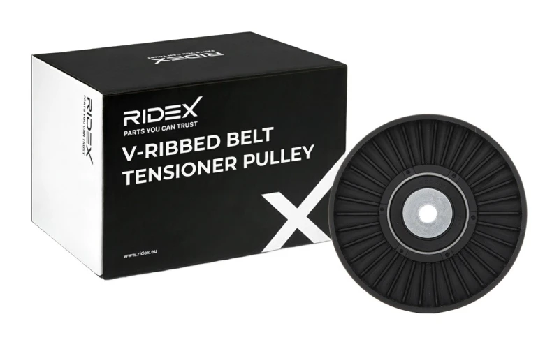 Image of RIDEX 310T0261 Tensioner Pulley Plastic Tensioner Pulley,v-ribbed belt (310)