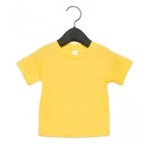 image of Bella + Canvas Baby Crew Neck T-Shirt (12-18 Months) (Yellow)