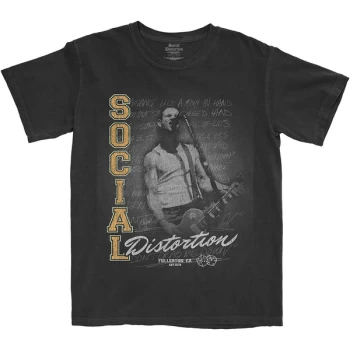 Image of Social Distortion - Athletics Unisex Large T-Shirt - Black