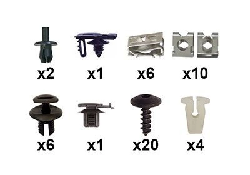 Image of VAN WEZEL Mounting Kit, bumper VAN WEZEL 4929794