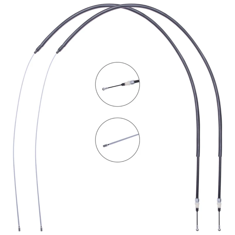 Image of RIDEX 124C1145 Brake Cable Right Rear, 2164/1330+2164/1330mm Cable,parking brake (124)