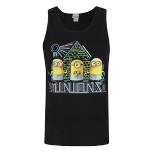 Image of Minions Mens Egyptian Vest (L) (Black)