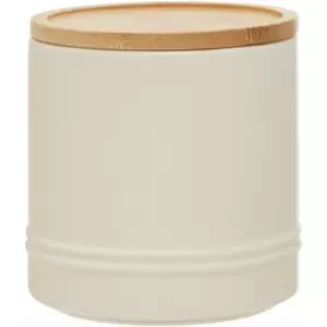 Image of Cream Canister Storage Containers For Kitchen Plain Items Tea Sugar Canister And More Storage Jars 11 x 11 x 11 - Premier Housewares