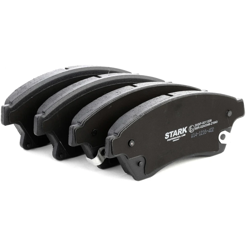 Image of STARK SKBP-0011209 Brake pad set Front Axle, with acoustic wear warning, with accessories Brake Pad Set,disc brake (402)