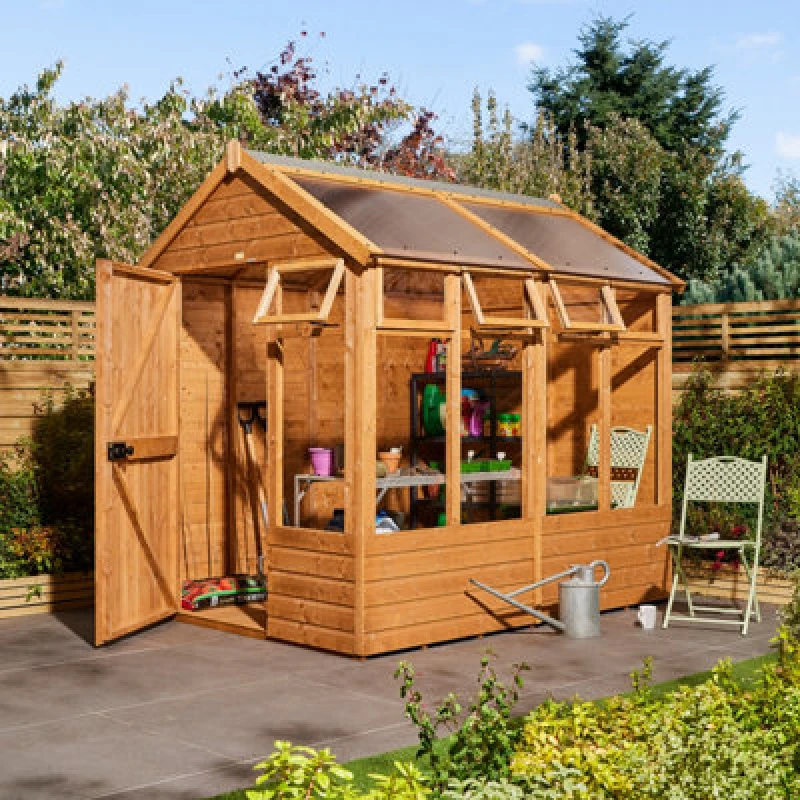 Image of Rowlinson 8X6 Timber Growhouse / Cabin