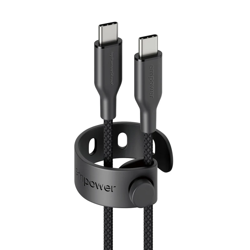 Image of PanzerGlass PanzerGlass empower by Racing 60W USB-C to USB-C Cable USB 2.0 2M Space Black EM94057