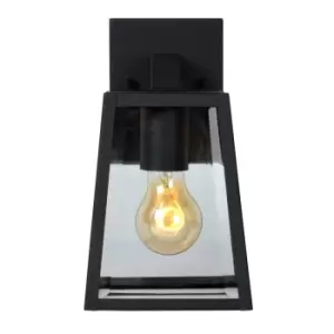 image of Matslot Cottage 24.6cm Wall Lantern Light Outdoor - 1xE27 - IP23 - Black