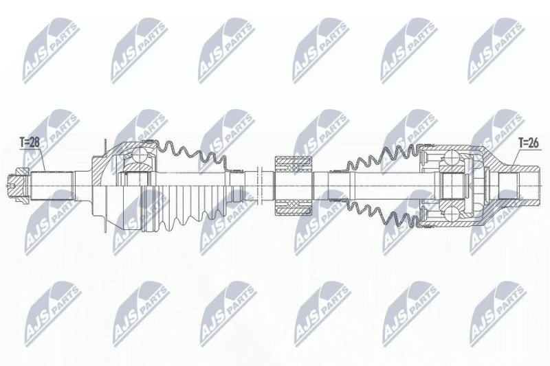Image of NTY Drive shaft NTY NPW-SU-054