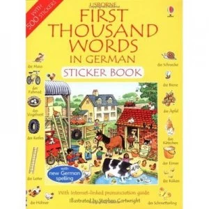 Image of First Thousand Words in German Sticker Book Paperback