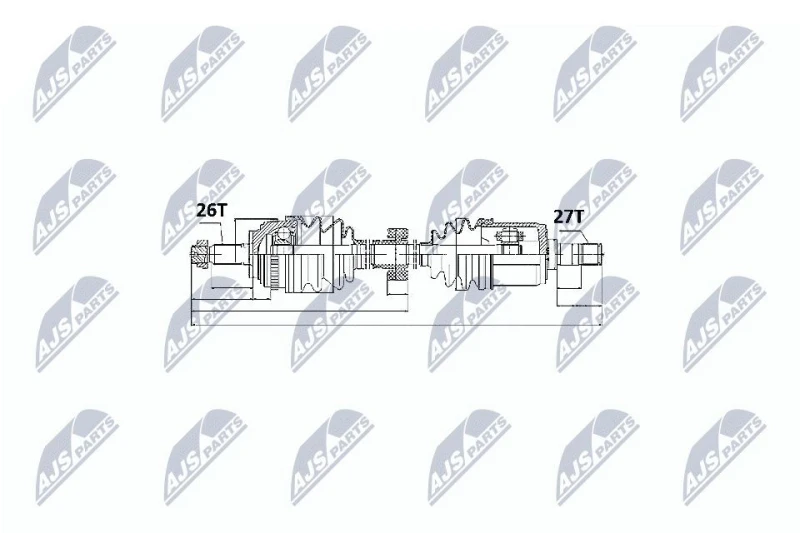 Image of NTY Drive shaft NTY NPW-HD-025