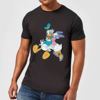 Image of Disney Donald Daisy Kiss T-Shirt - Black - 3XL - Black