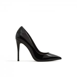 Image of Aldo Stessy Court Shoes Black Patent