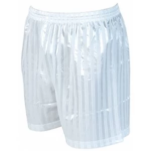 Precision Striped Continental Football Shorts 22-24" White